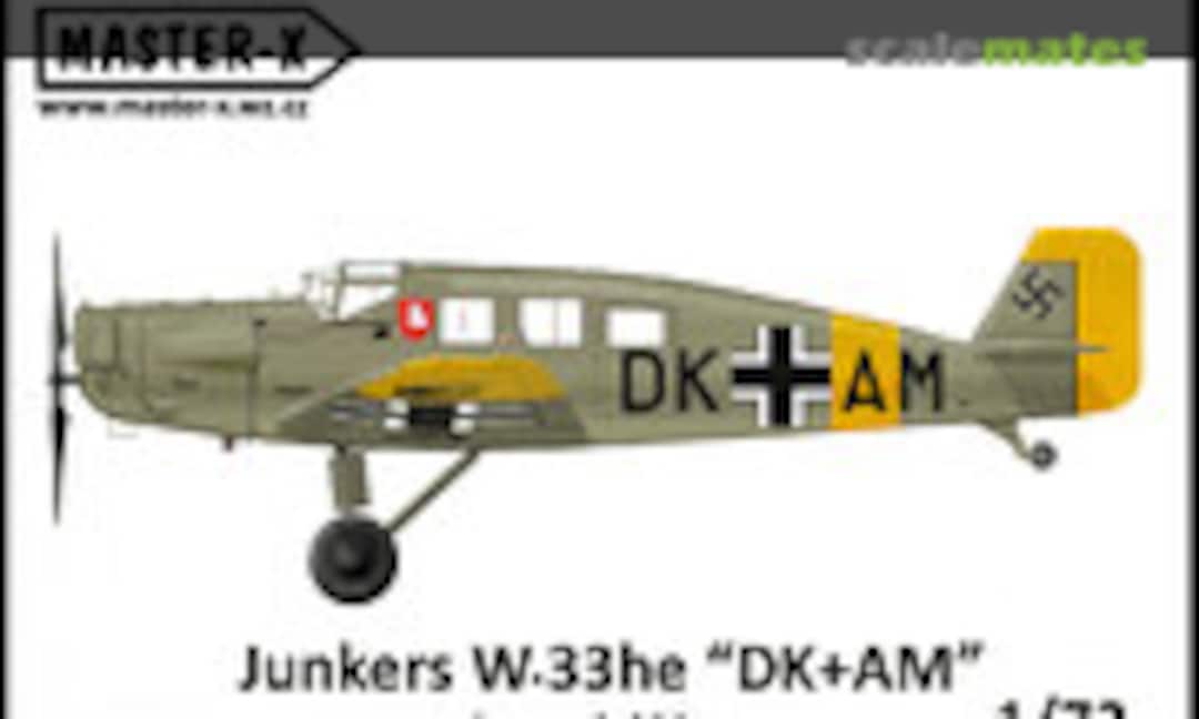 1:72 Junkers W.33he "DK+AM" (Master-X MX 7215.02) MX 7215.02
