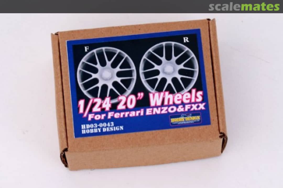 Boxart 20" Wheels J for Ferrari Enzo and FXX HD03-0043 Hobby Design Boxart 20" Wheels J for Ferrari Enzo and FXX HD03-0043 Hobby Design