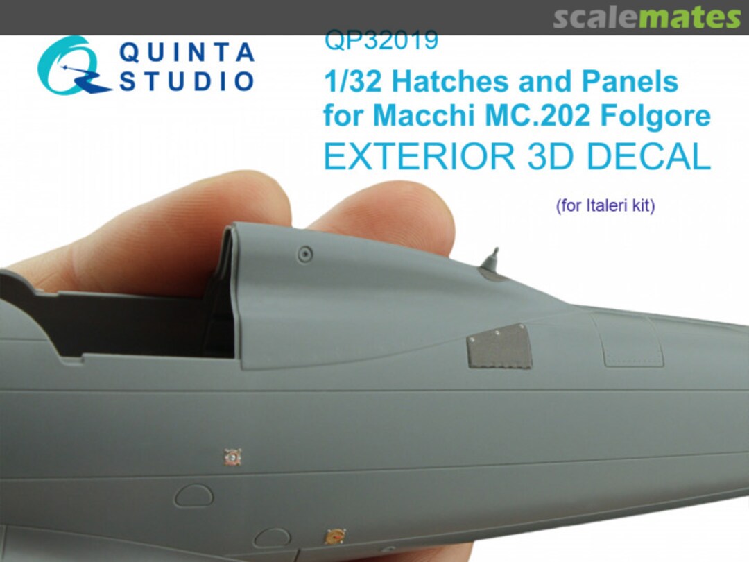 Boxart Hatches and Panels for Macchi Mc. 202 Folgore exterior 3D decals QP32019 Quinta Studio Boxart Hatches and Panels for Macchi Mc. 202 Folgore exterior 3D decals QP32019 Quinta Studio