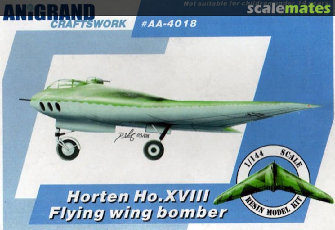 Boxart Horten Ho. XVIII AA-4018 Anigrand Craftswork