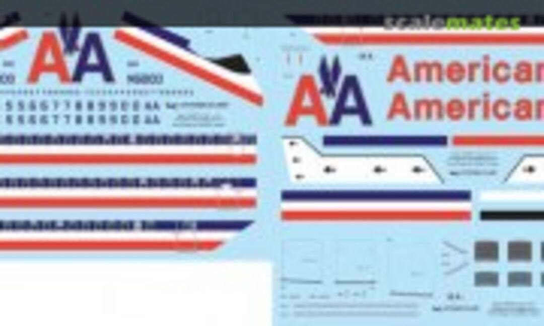 1:72 727-200 American Airlines (Final) (Vintage Flyer Decals VFD72-218) VFD72-218