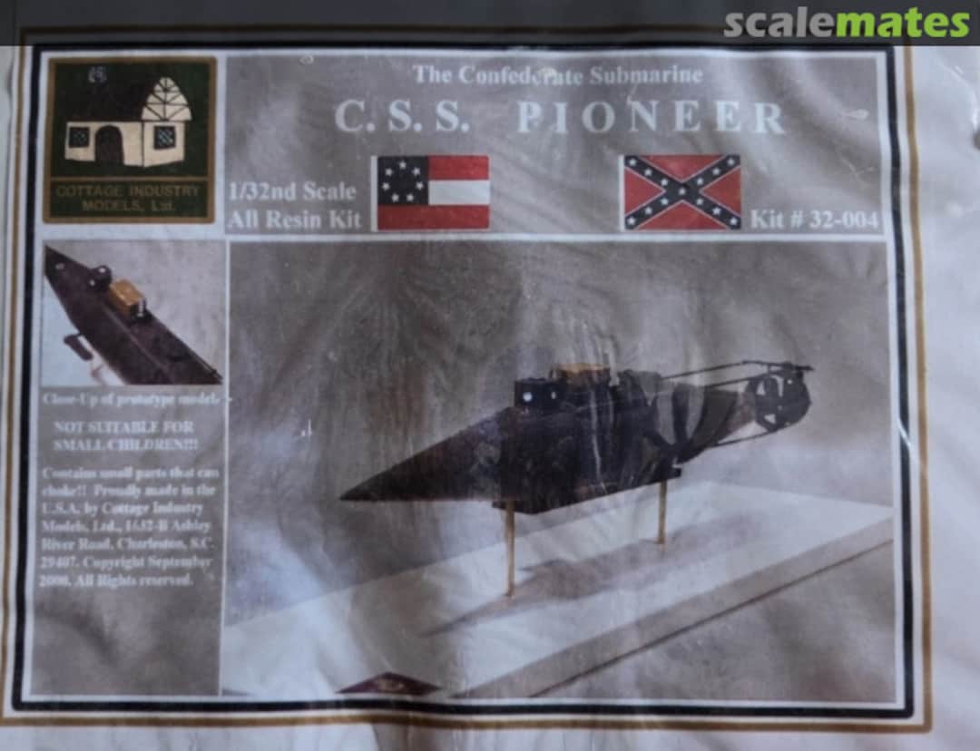 Boxart C.S.S. Pioneer 32-004 Cottage Industry Models Boxart C.S.S. Pioneer 32-004 Cottage Industry Models