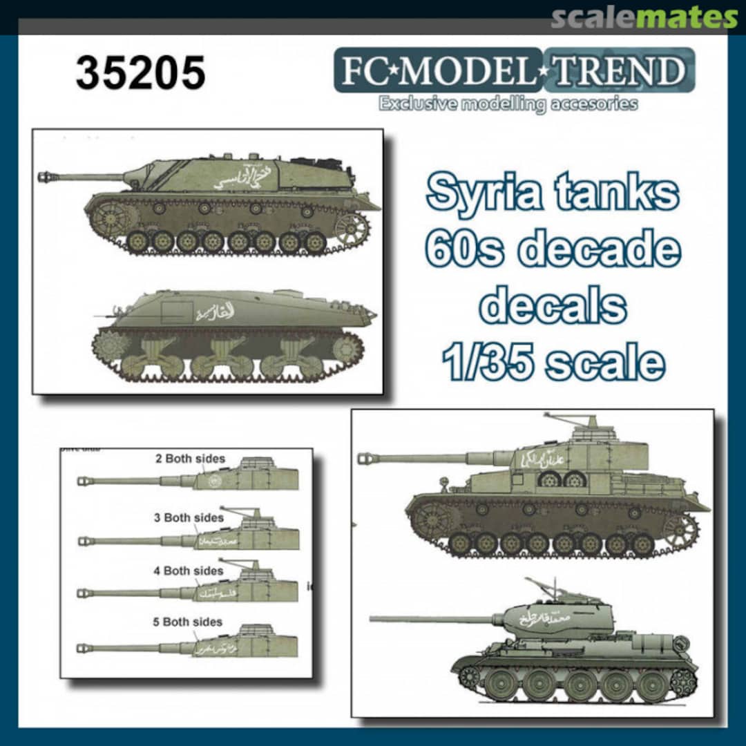 Boxart Syria tanks in the 50s, 60s and the 6 days war 35205 FC Model Trend Boxart Syria tanks in the 50s, 60s and the 6 days war 35205 FC Model Trend