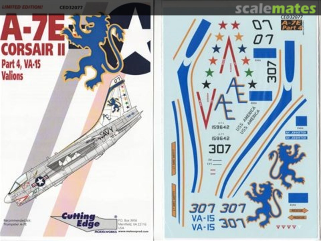 Boxart A-7E, VA-15 Valions CED32077 Cutting Edge Modelworks Boxart A-7E, VA-15 Valions CED32077 Cutting Edge Modelworks