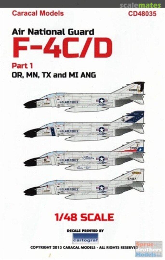 Boxart Air National Guard F-4C/D CD48035 Caracal Models Boxart Air National Guard F-4C/D CD48035 Caracal Models