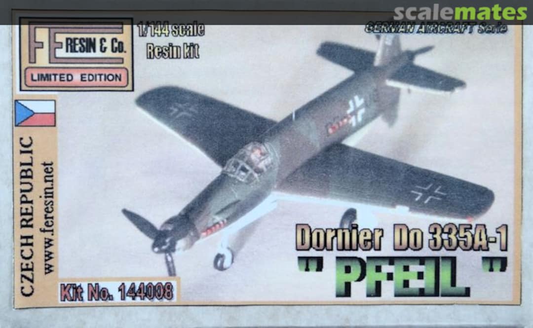 Boxart Dornier Do 335A-1 "Pfeil" 144008 FE Resin Models Boxart Dornier Do 335A-1 "Pfeil" 144008 FE Resin Models