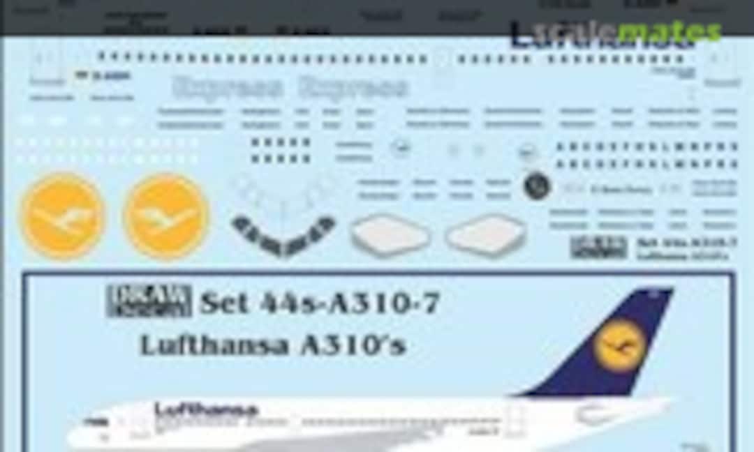 1:144 Airbus A310-203, A310-304 (Draw Decal 44s-A310-7) 44s-A310-7