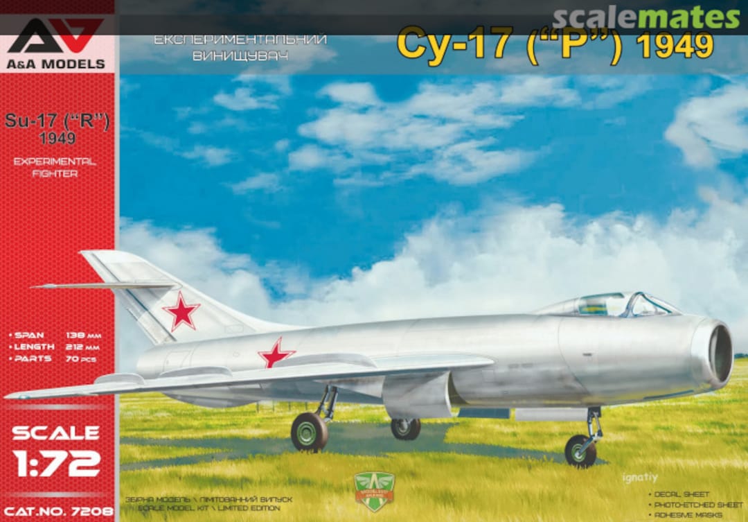 Boxart Sukhoi Su-17 (1949) 7208 A&A Models Boxart Sukhoi Su-17 (1949) 7208 A&A Models