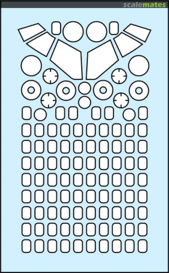 Boxart MC-21-300 die-cut mask for painting canopy frame and wheel hub MS144004 AK Hobby Boxart MC-21-300 die-cut mask for painting canopy frame and wheel hub MS144004 AK Hobby