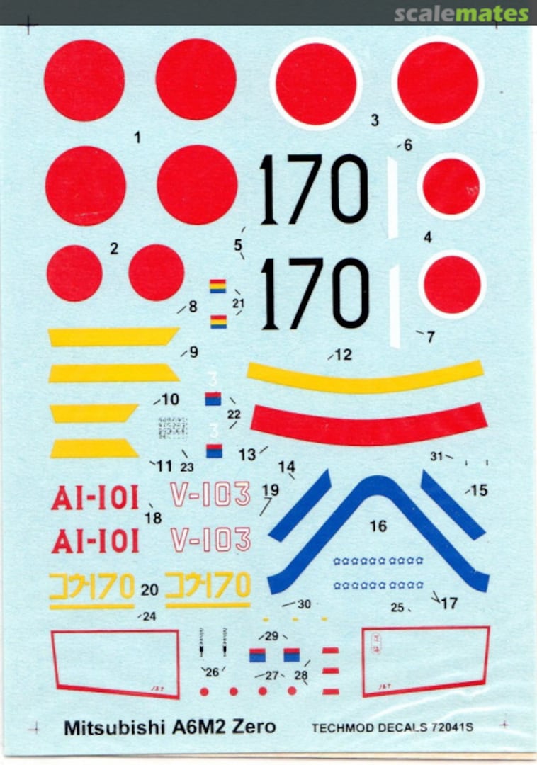 Boxart Mitsubishi A6M2 Zero 72041S Techmod Boxart Mitsubishi A6M2 Zero 72041S Techmod