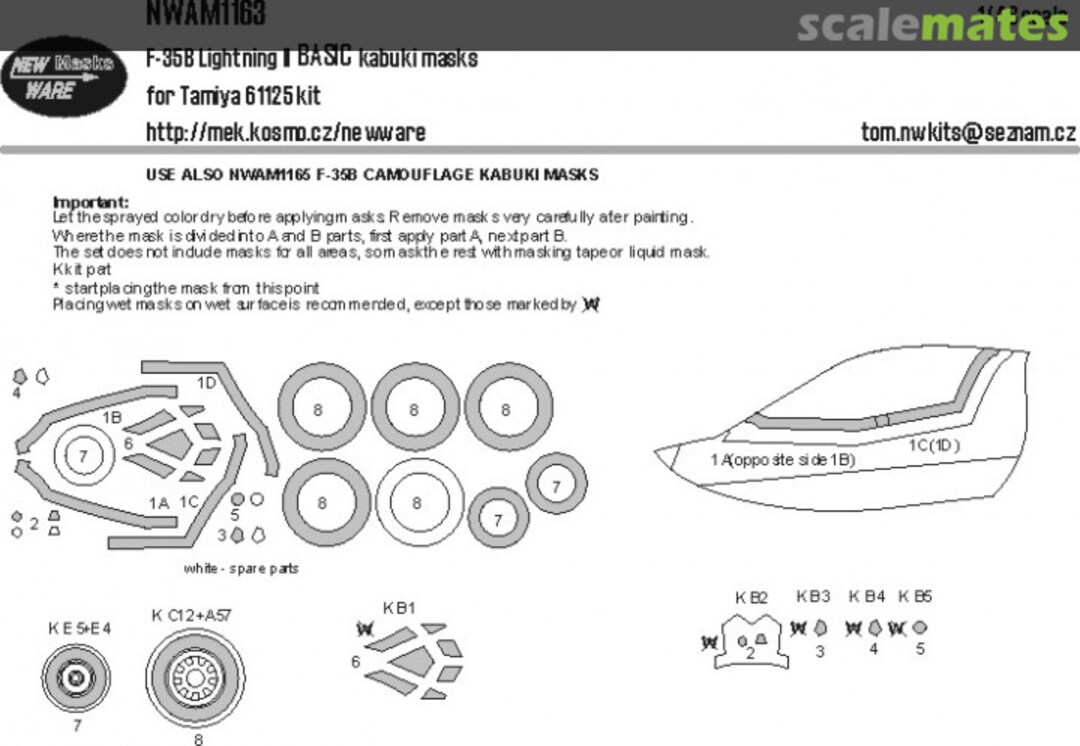 Boxart F-35B Lightning II BASIC kabuki masks NWAM1163 New Ware Boxart F-35B Lightning II BASIC kabuki masks NWAM1163 New Ware