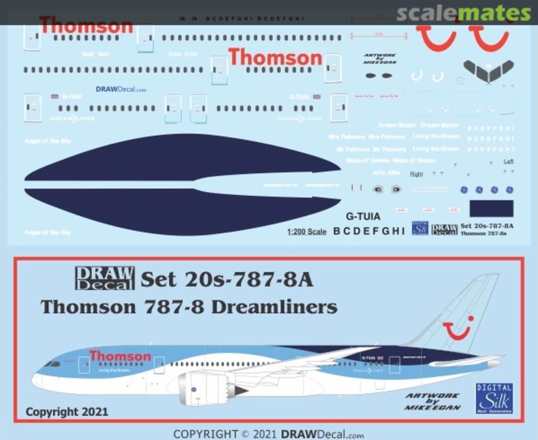 Boxart Thomson 787-8 Dreamliners 20-787-8A Draw Decal Boxart Thomson 787-8 Dreamliners 20-787-8A Draw Decal