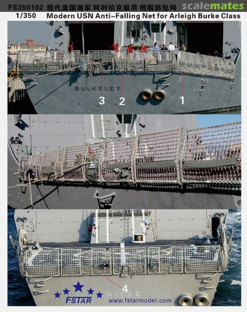 Boxart Modern USN Anti-Falling Net for Arleigh Burke Class FS350102 Five Star Model Boxart Modern USN Anti-Falling Net for Arleigh Burke Class FS350102 Five Star Model