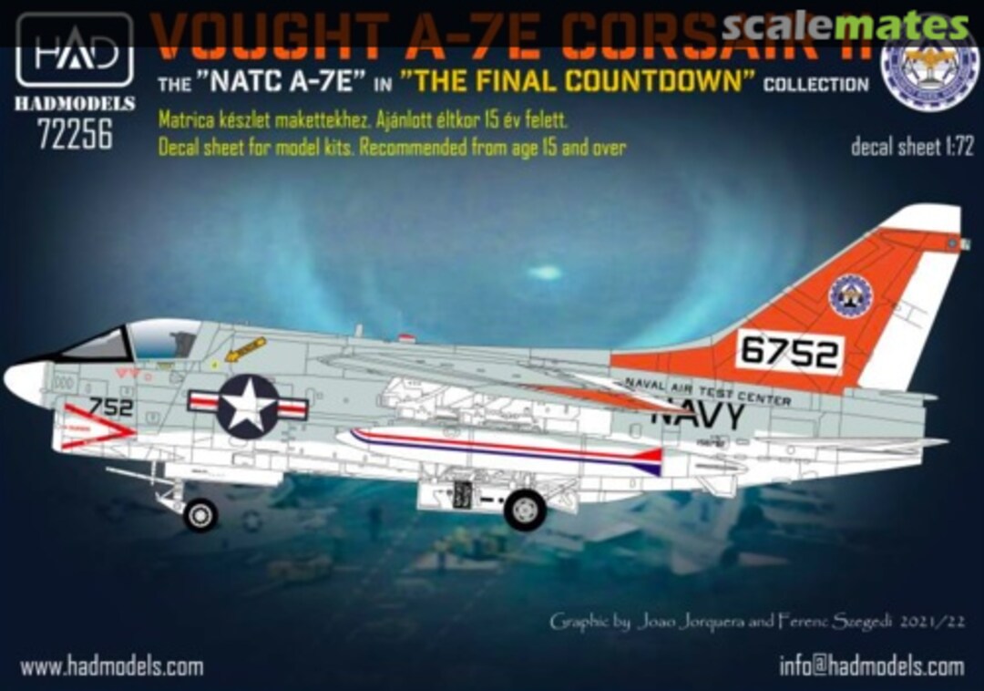 Boxart A-7E US NAVAL Air Test Center " The final Countdown" 72256 HADmodels Boxart A-7E US NAVAL Air Test Center " The final Countdown" 72256 HADmodels