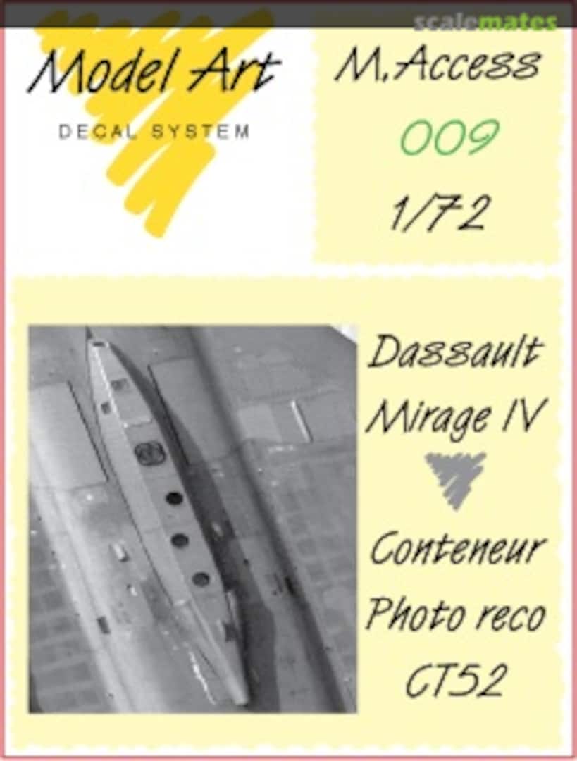 Boxart Dassault Mirage IV Conteneur Photo reco CT52 M.Access 009 Model Art Decal System Boxart Dassault Mirage IV Conteneur Photo reco CT52 M.Access 009 Model Art Decal System