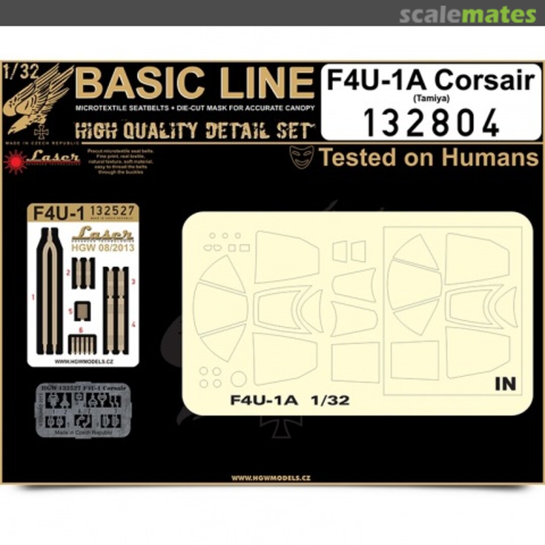 Boxart Vought F4U-1 Corsair 'Basic Line' Detail Set 132804 HGW Models Boxart Vought F4U-1 Corsair 'Basic Line' Detail Set 132804 HGW Models