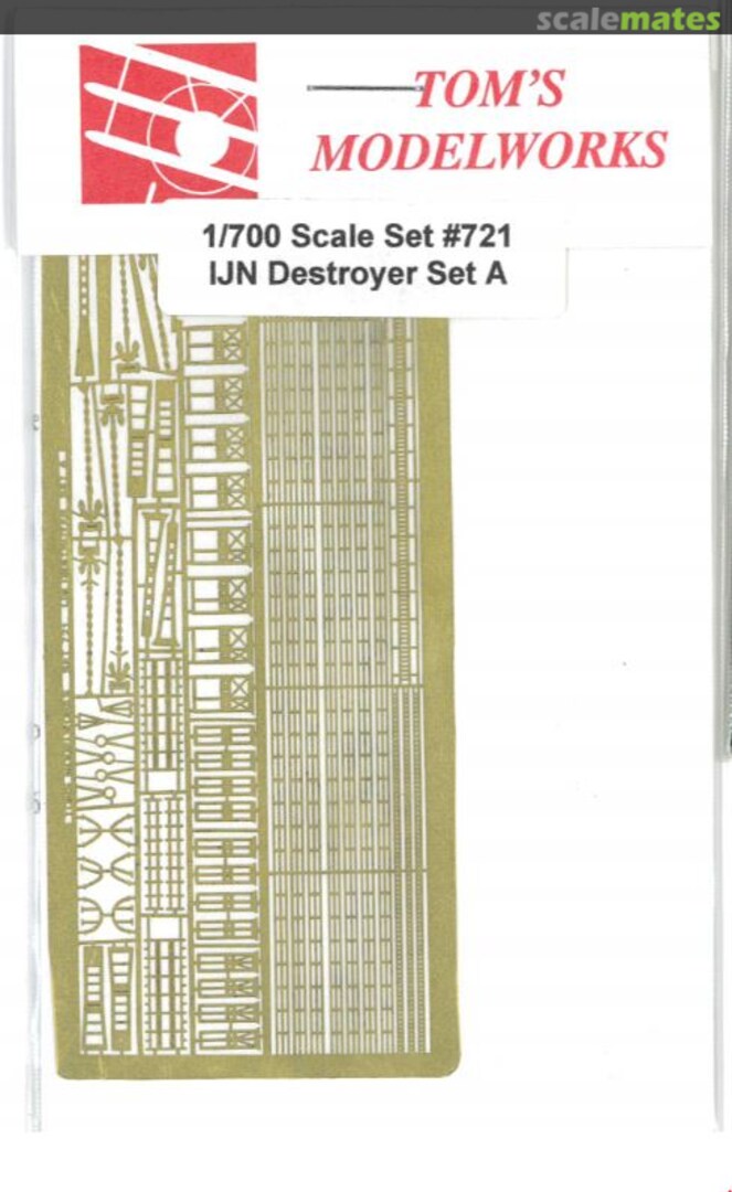 Boxart IJN Destroyer Set A 721 Tom's Modelworks Boxart IJN Destroyer Set A 721 Tom's Modelworks