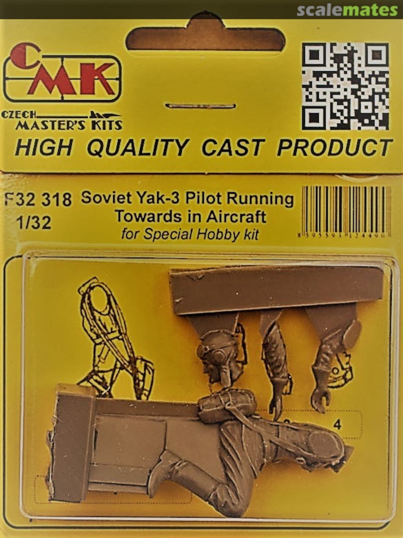 Boxart Soviet Yak-3 Pilot running towards his aircraft - Special Hobby - F32318 CMK