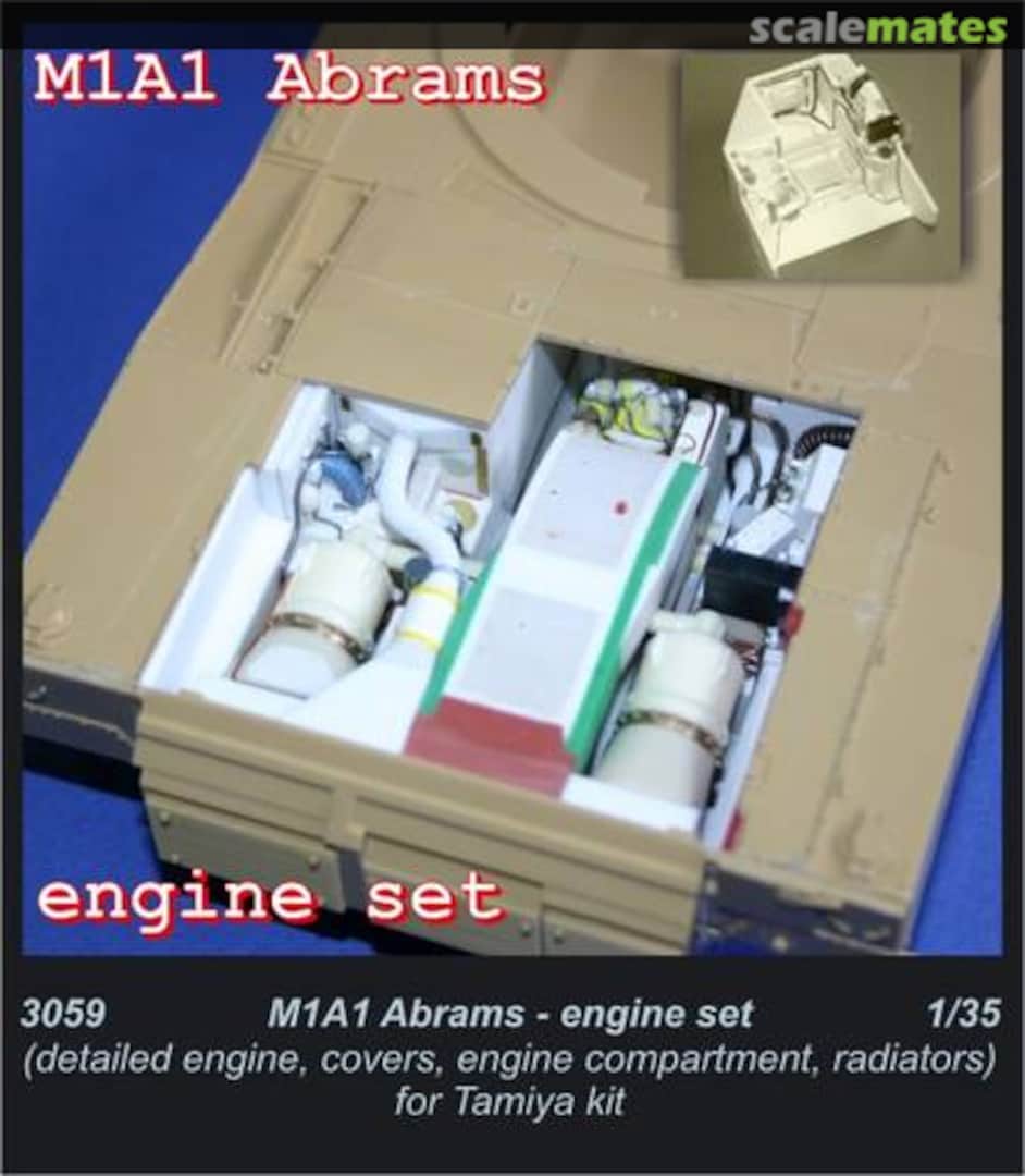 Boxart M1A2 Abrams - engine set 3059 CMK Boxart M1A2 Abrams - engine set 3059 CMK