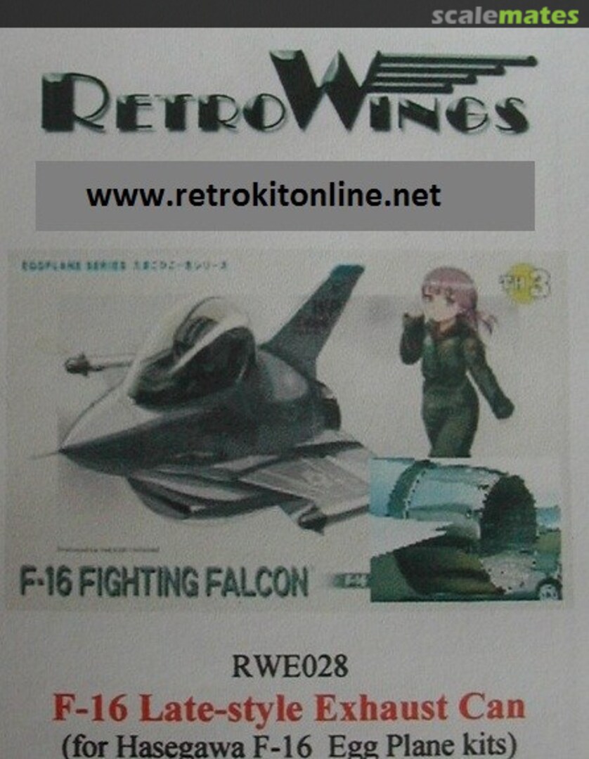 Boxart F-16 Late-style Exhaust Can RWE028 RetroWings Boxart F-16 Late-style Exhaust Can RWE028 RetroWings