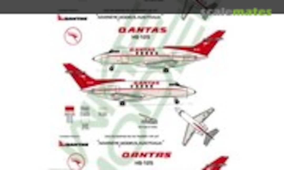 1:72 QANTAS, Hawker Siddeley HS.125, (all 3 variations) (Hawkeye Models CDS-099) CDS-099