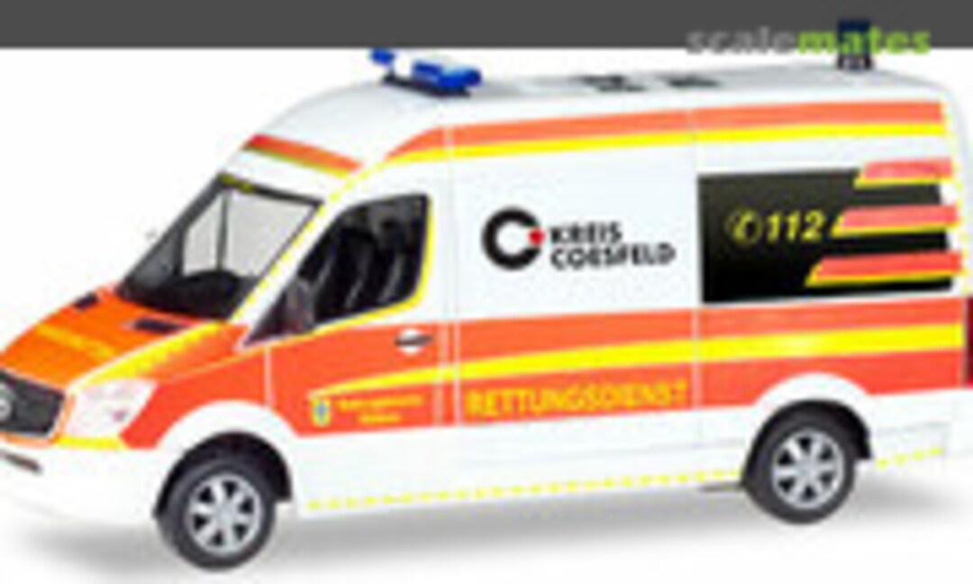1:87 Mercedes Benz Sprinter KTW Rettungsdienst Dülmen (Herpa 093934)