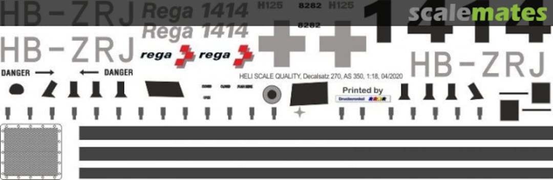 Boxart AS 350 - REGA neu - HB-ZRJ Decal 270 Heli Scale Quality Boxart AS 350 - REGA neu - HB-ZRJ Decal 270 Heli Scale Quality