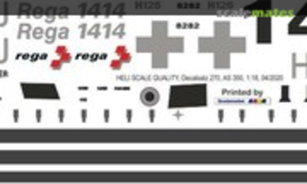 1:18 AS 350 - REGA neu - HB-ZRJ (Heli Scale Quality Decal 270)