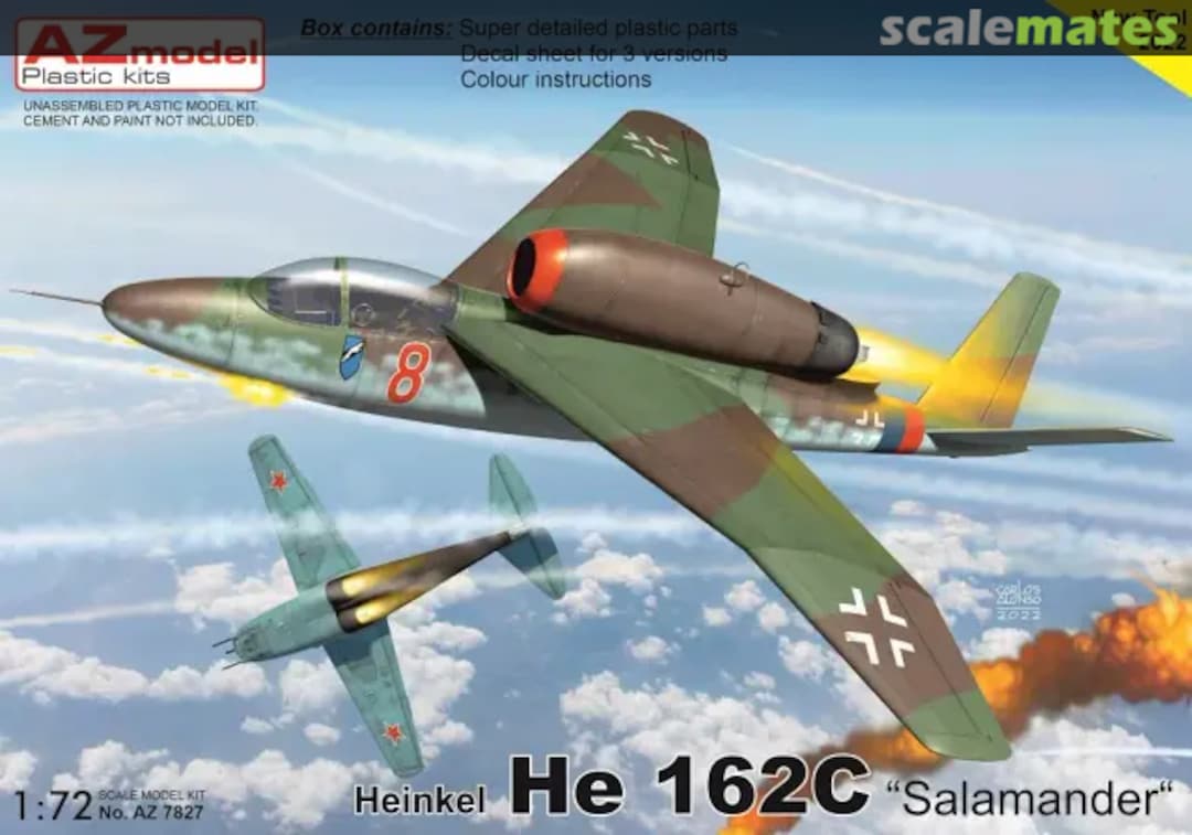Boxart Heinkel He 162C AZ7827 AZmodel Boxart Heinkel He 162C AZ7827 AZmodel