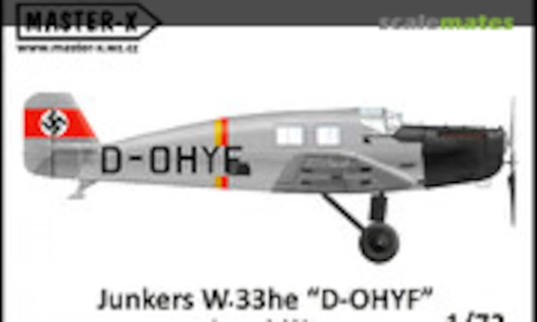 1:72 Junkers W.33he "D-OHYF" (Master-X MX 7215.04) MX 7215.04