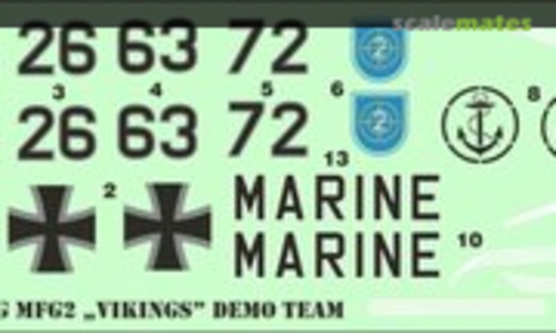 1:144 German F-104G MFG2 "Vikings" Demo Team (ModelMaker D144188) D144188