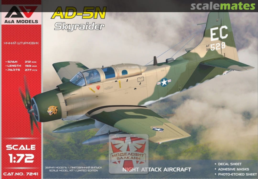 Boxart AD-5N Skyraider 7241 A&A Models
