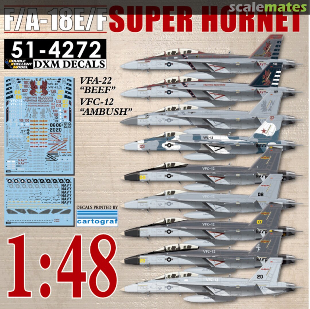 Boxart F/A-18E/F Super Hornet 51-4272 Double Xcellent Model Boxart F/A-18E/F Super Hornet 51-4272 Double Xcellent Model