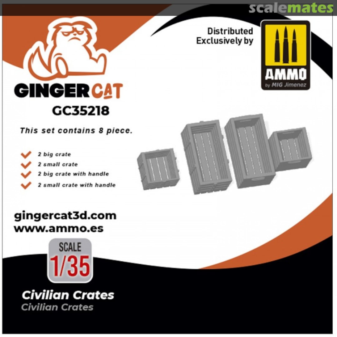Boxart Civilian crates GC35218 Ginger Cat Boxart Civilian crates GC35218 Ginger Cat