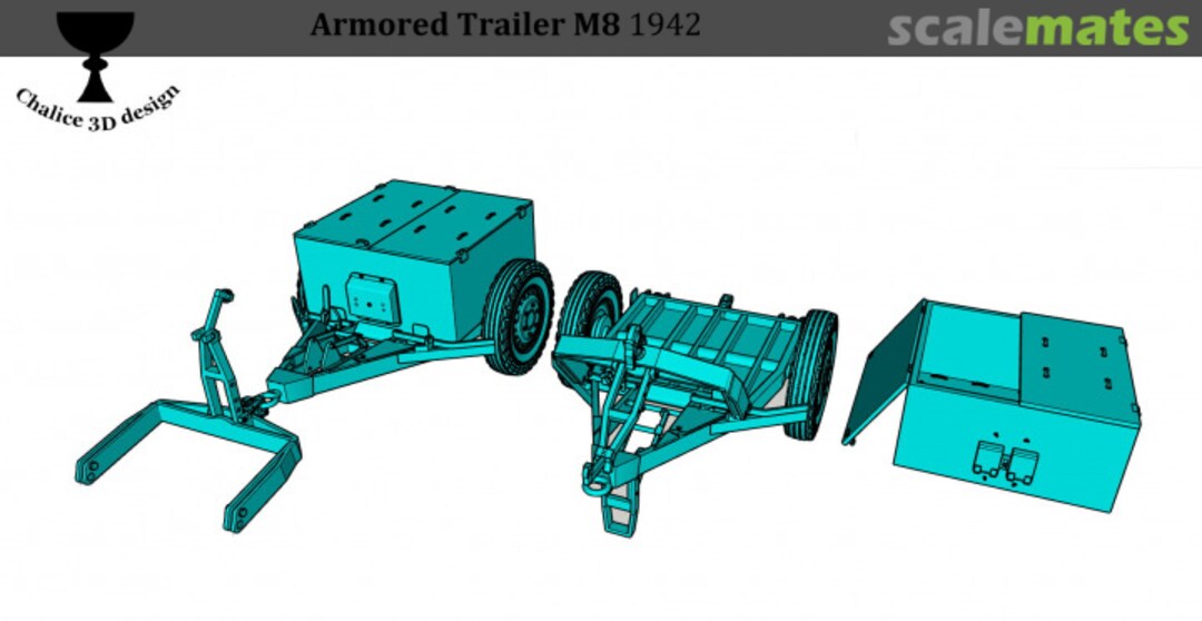 Boxart M8 Armored Trailer CD011 Chalice 3D Design Boxart M8 Armored Trailer CD011 Chalice 3D Design