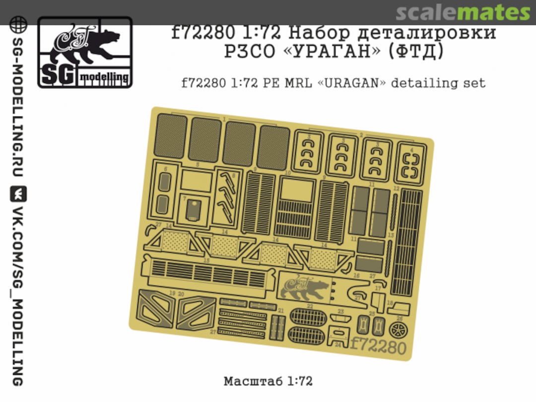 Boxart detailing set f72280 SG-MODELLING Boxart detailing set f72280 SG-MODELLING