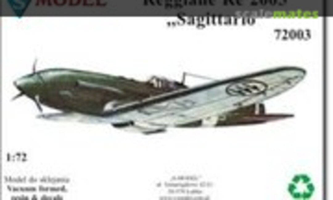 1:72 Reggiane Re 2005 &quot;Sagittario&quot; (S-Model (Poland) 72003)
