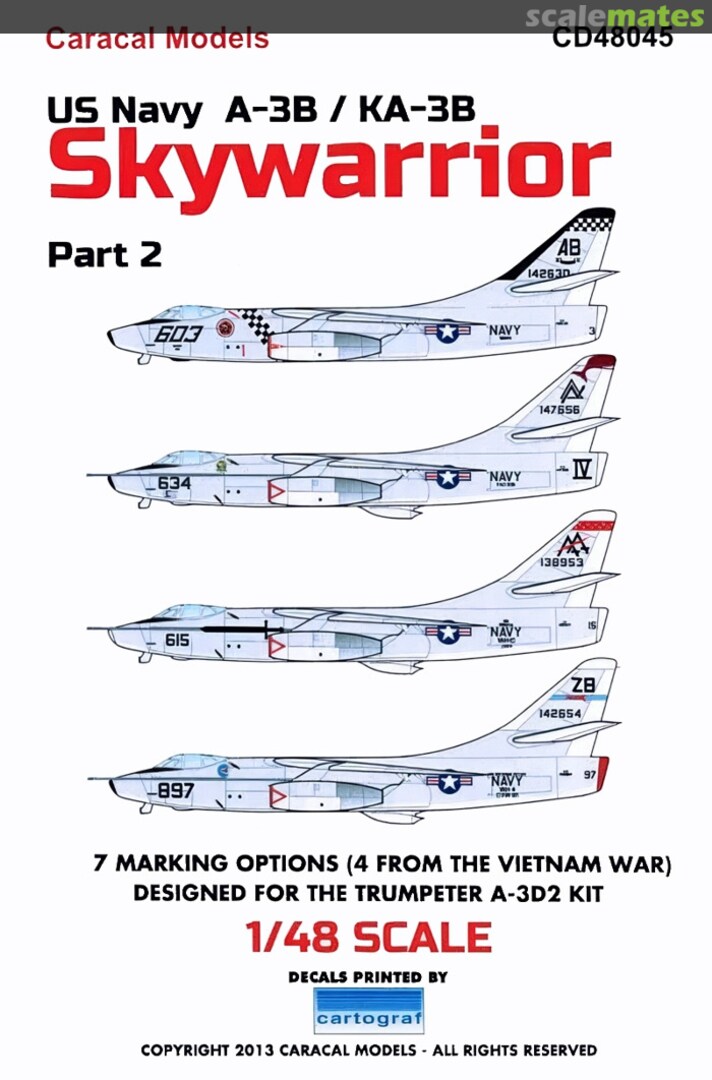Boxart A-3B / KA-3B Skywarrior CD48045 Caracal Models