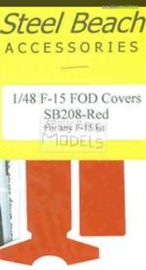 Boxart F-15 Eagle Red FOD Covers 49008 Steel Beach Boxart F-15 Eagle Red FOD Covers 49008 Steel Beach