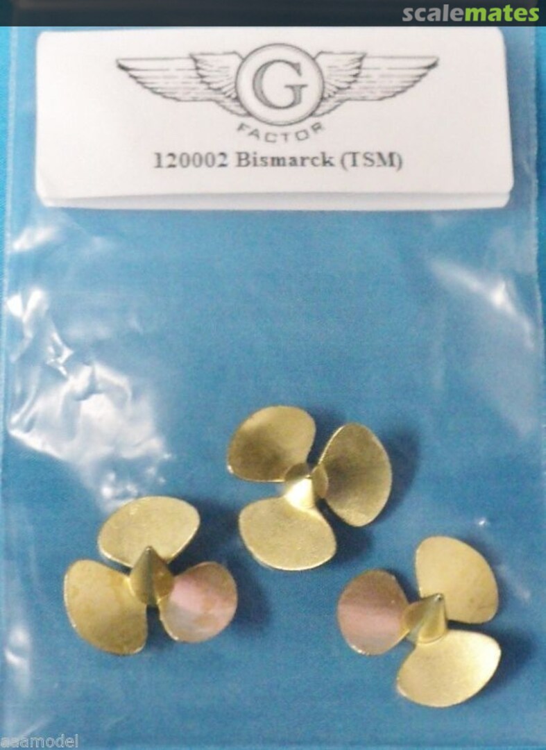 Boxart DKM Bismarck - Propellers 120002 G Factor Boxart DKM Bismarck - Propellers 120002 G Factor