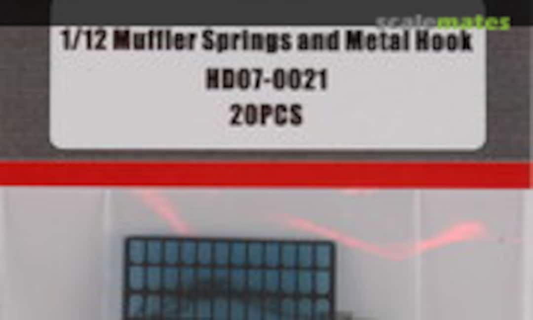 1:12 Muffler Springs and Metal Hook 20pcs (Hobby Design HD07-0021)