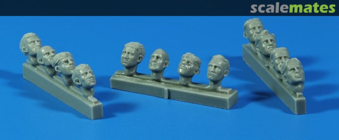 Boxart Universal Pilot Heads with no head gear F32319 CMK Boxart Universal Pilot Heads with no head gear F32319 CMK