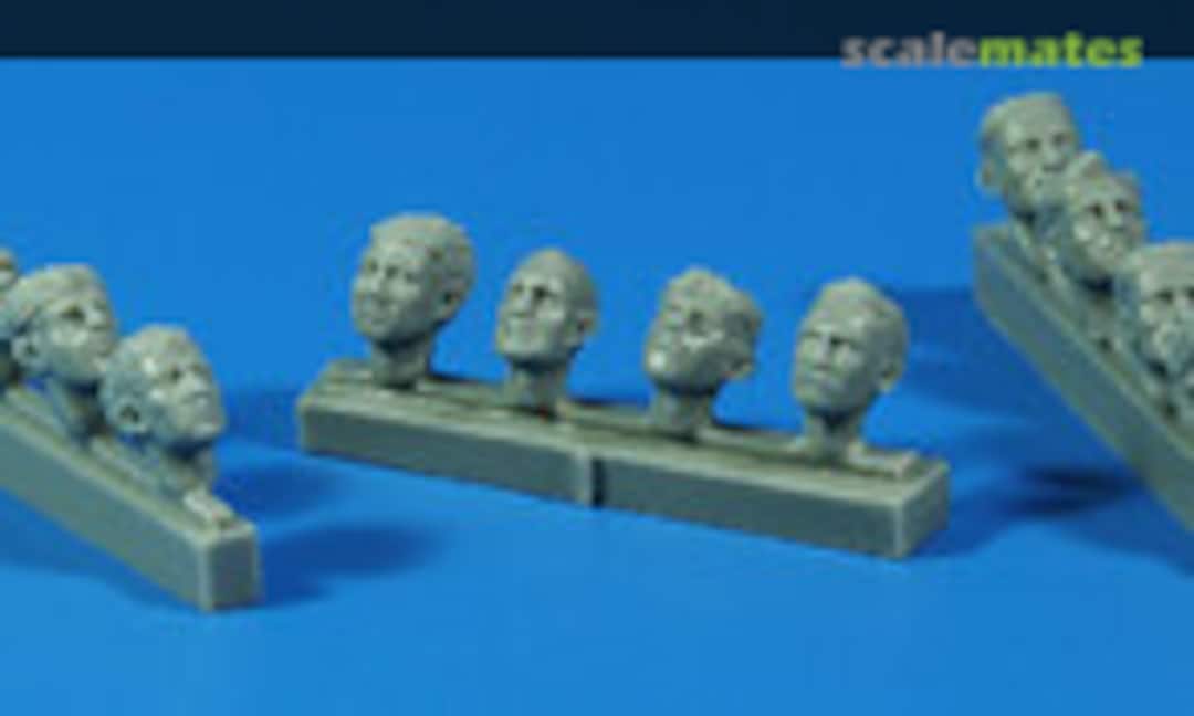 1:32 Universal Pilot Heads with no head gear (CMK F32319) F32319
