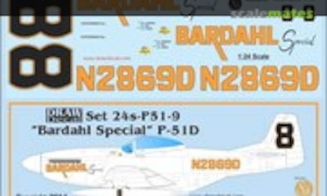 1:24 "Bardahl Special" P-51D (Draw Decal 24-P51-9) 24-P51-9