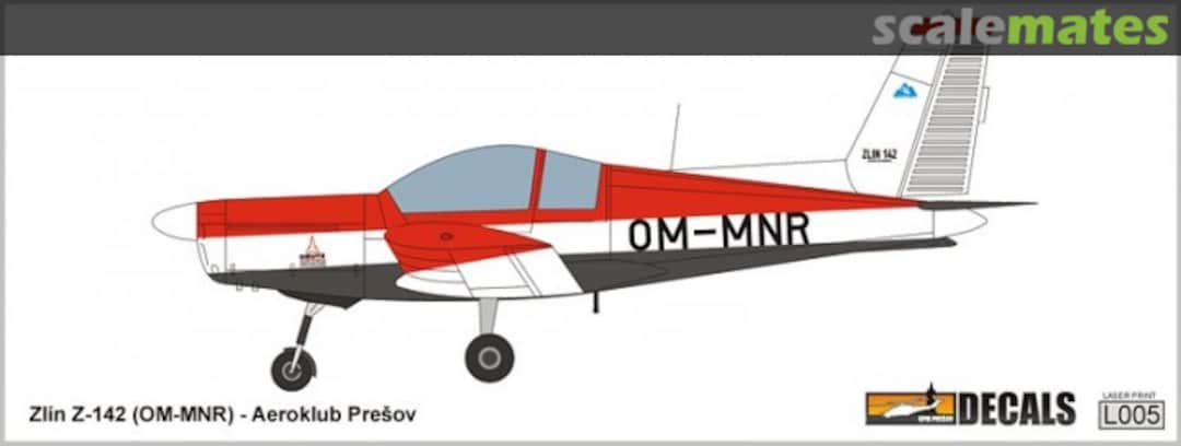 Boxart Zlín Z-142 OM-MNR (Aeroclub Prešov) L005 KPM Prešov