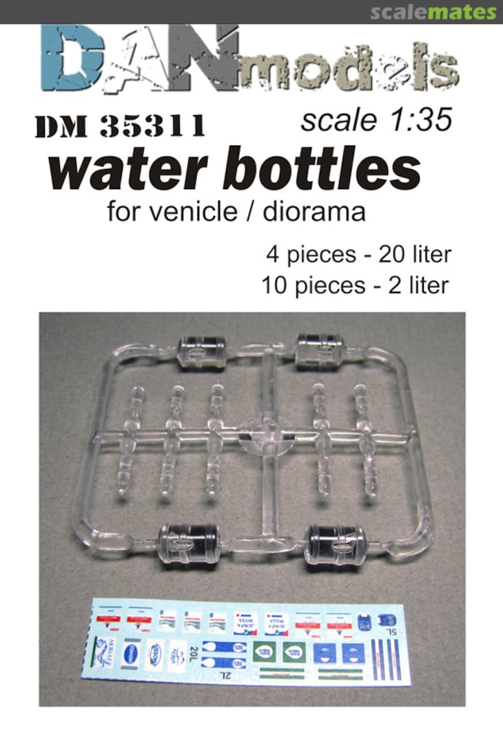 Boxart Water Bottles + decal DM35311 DANmodels Boxart Water Bottles + decal DM35311 DANmodels