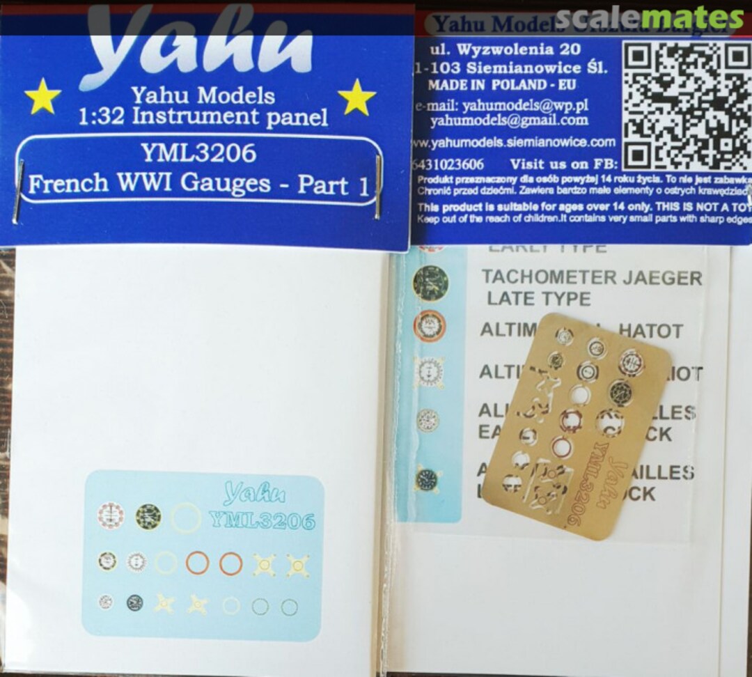 Boxart French WW1 Gauges part 1 YML3206 Yahu Models Boxart French WW1 Gauges part 1 YML3206 Yahu Models