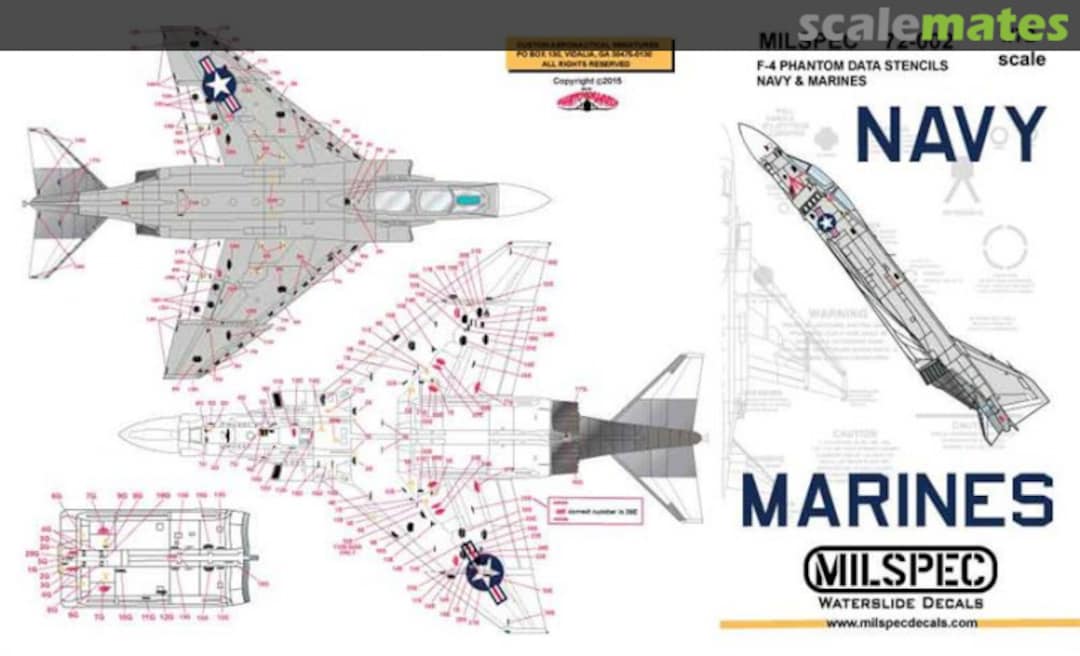 Boxart F-4 Phantom Data Stencils 72-002 Milspec Boxart F-4 Phantom Data Stencils 72-002 Milspec