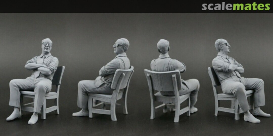 Boxart Enzo Ferrari (sitzend) Figur  res-cast