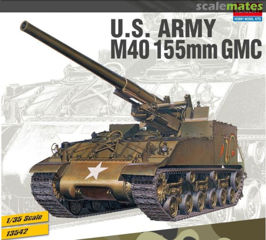 Boxart M40 155mm GMC 13542 Academy Boxart M40 155mm GMC 13542 Academy